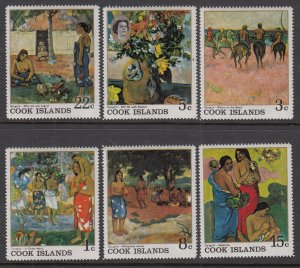 Cook Islands 221-226 Paintings MNH VF