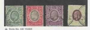 East Africa & Uganda, Postage Stamp, #17-19, 21 WMK3 Used, 1904-7, JFZ