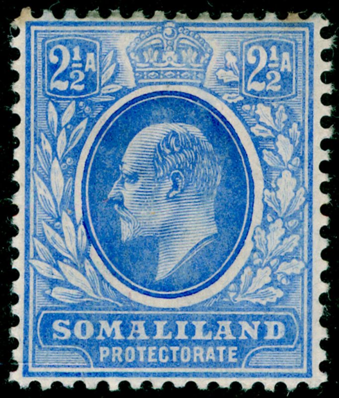 SOMALILAND PROTECTORATE SG35, 2½a brt blue, M MINT. Cat £10. MULT CA