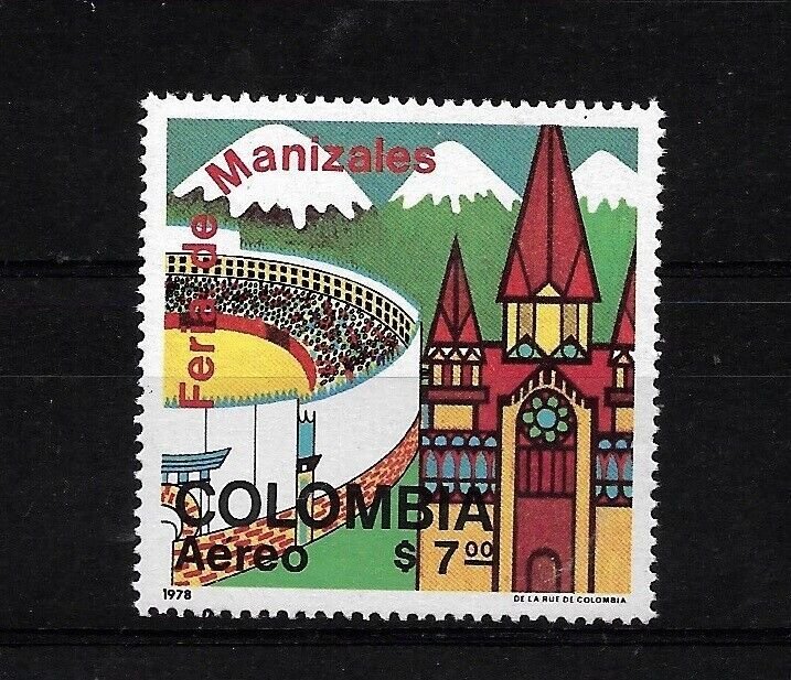 COLOMBIA 1978 MANIZALES FAIR AIRMAIL  MICHEL 1386 YVERT PA633 MINT NH