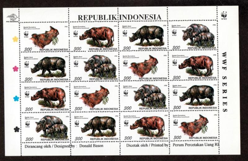 Indonesia # 1673 Mint NH Sheet WWF!