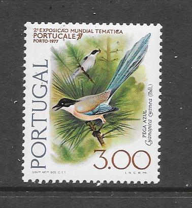 BIRDS - PORTUGAL #1298-MAGPIE  MNH