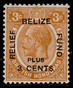 BRITISH HONDURAS GV SG140, 3c+ 3c orange, M MINT.