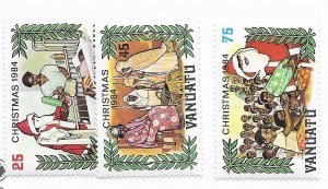 Vanuatu #380-382 MH - Stamp - CAT VALUE $3.45
