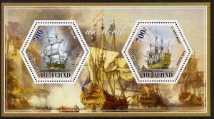 CHAD - 2014 - Sailing Ships - Perf 2v Sheet #5 - MNH - Private Issue