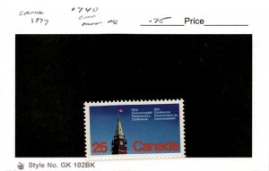 Canada, Postage Stamp, #740 Mint NH, 1977 Peace Tower Ottawa (AB)