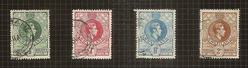 Swaziland - GV-GVI Mint & Used Collection on Album Pages Cat£150+