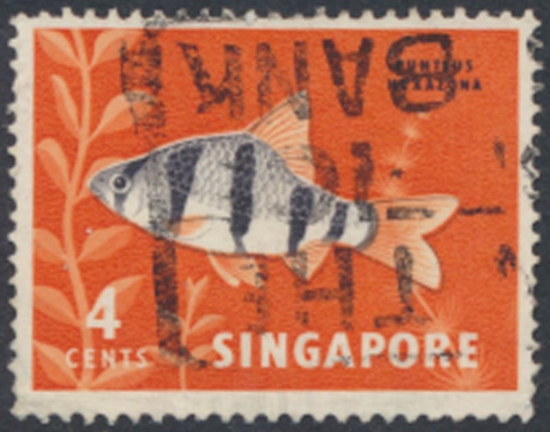 Singapore   SC#  54   Used  Fish  Marine Life  see details & scans