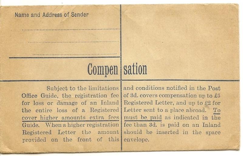 GB 1947 Registered Cover to Leatherhead