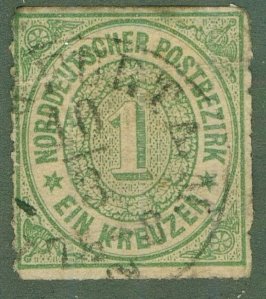 NORTH GERMAN CONFEDERATION 9 USED THIN (RL) 3915 CV $10.00 BIN $1.50