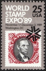 SC#2410 25¢ World Stamp Expo '89 (1989) MNH