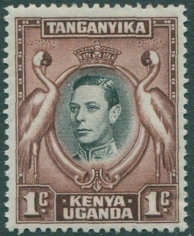 Kenya Uganda Tanganyika 1938 SG131a 1c Cranes KGVI MH