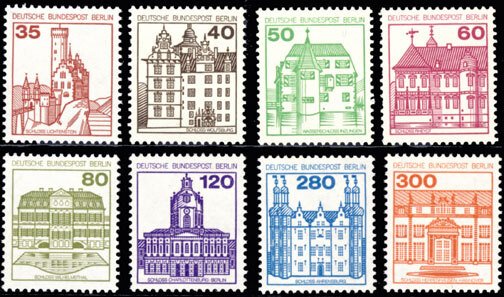 Scott #9N438-45 Castles MNH