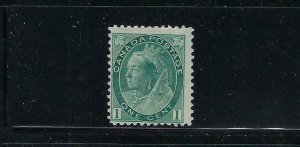 CANADA SCOTT #75 1898-1902 VICTORIA NUMERICALS 1C (GRAY GREEN) - MINT LH