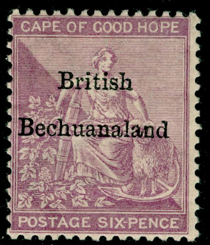 BECHUANALAND SG7, 6d reddish purple, LH MINT. Cat £190.