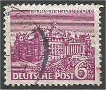 BERLIN, 1949, used 6pf  Schoeneberg Scott 9N45