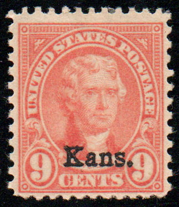 US #667 VF mint lightly hinged, super fresh color, SELECT!