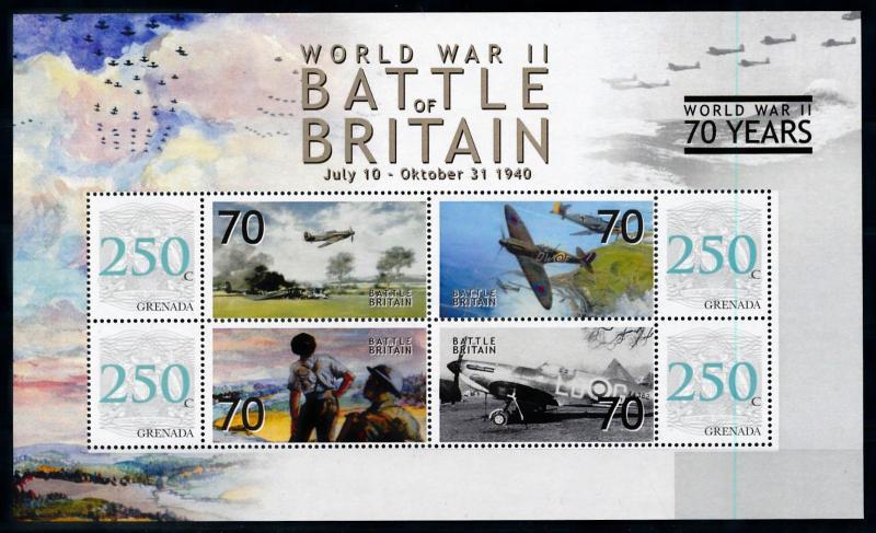 [78489] Grenada 2008 World War II Battle of Britain Sheet MNH