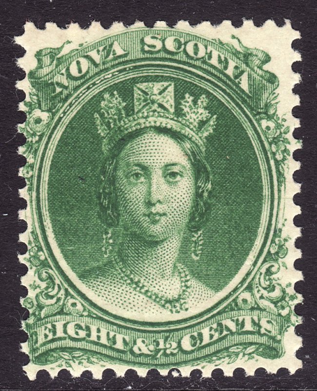 1860-63 Canada Nova Scotia Queen Victoria QV 8½¢ MLMH Sc# 11a CV $15.00 Stk #7