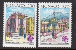 Monaco #1716-1717 Europa Mint Never Hinged f637