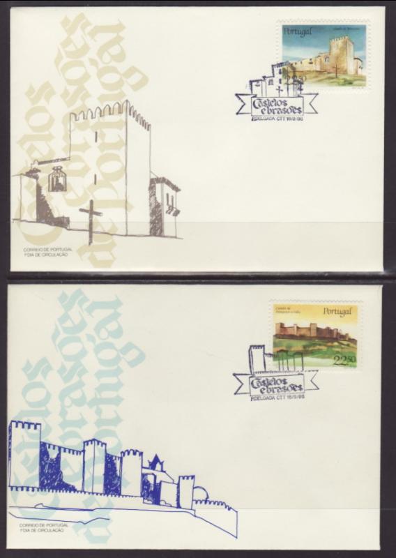 Portugal 1663-1668 Castles S/6 U/A FDC