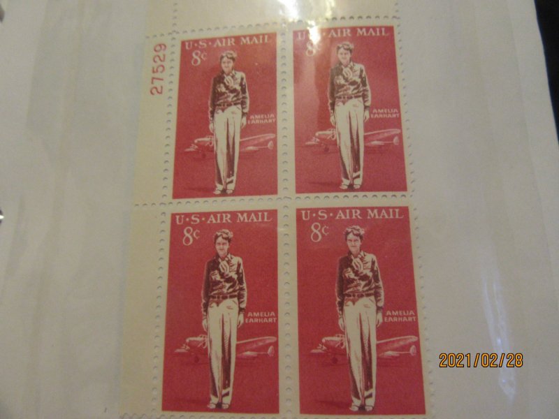 SCOTT C-68 8 CENT AMELIA EARHART AIRMAIL1963 OG