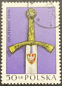 Poland 1973 #1961, Piast Coronation Sword, Used/cto.