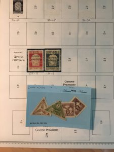 Collection of Fiume stamps