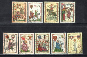 Liechtenstein #359-367  Used    VF   CV $24.40  ....   3510143