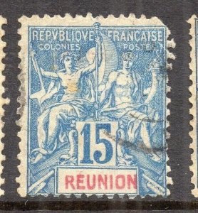 Reunion 1892 TABLET TYPE Early Issue Fine Used 15c. NW-230821