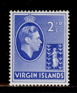 BRITISH VIRGIN ISLANDS GVI SG114a, 2½d ultramarine, M MINT.