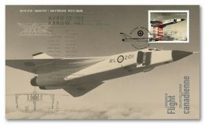 AVRO CF-105 ARROW = FIGHTER-INTERCEPTOR JET = Flight = OFDC, FDC Canada 2019 1/3