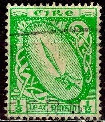 Ireland; 1923: Sc. # 65: Wmk. 44  Used Single Stamp