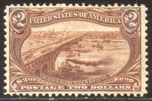 U.S. #293 Mint VF BEAUTY - 1898 $2.00 Trans-Mississippi  