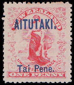 1903 Aitutaki #2, Incomplete Set, Hinged