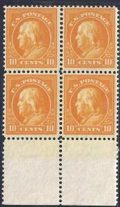 U. S. 416 FVF MNH Blk/4 SCV$410.00 Bright