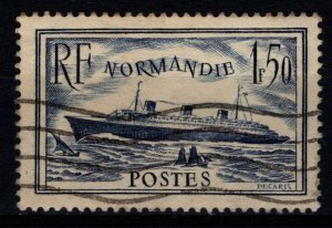 France 1935-36 Maiden Voyage of Liner Normandie, 1f.50 [Used]