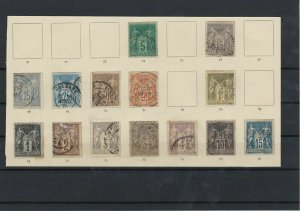 France 1876 Used Stamps Ref: R4293