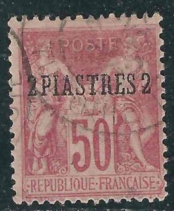 France  Off Turkey  3a Y&T 6 Used F/VF 1901 SCV $50.00