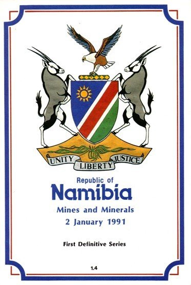 Namibia - 1991 Minerals FD Folder SG 553-567