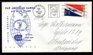 US C56 Pan American Games Compex Pen FDC