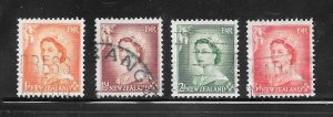 NEW ZEALAND #289-92 Used Singles Mixture 10 Cent Collection / Lot (my1)