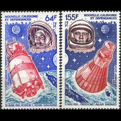 NEW CALEDONIA 1981 - Scott# C172-3 Space Set of 2 NH