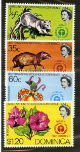 DOMINICA 334-7 MH SCV $4.55 BIN $2.00  U.N.