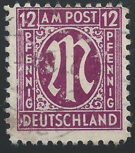 Germany #3N8a 12pf AMG Issue