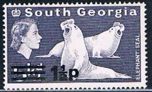 South Georgia 19 variant, 1.5p on 5.5d Elephant Seal, MNH...