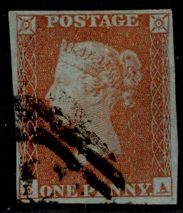 GB QV SG8, 1d red-brown, FINE USED. Cat £35.  EA 