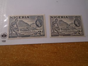 Nigeria  #  93-93a   MH