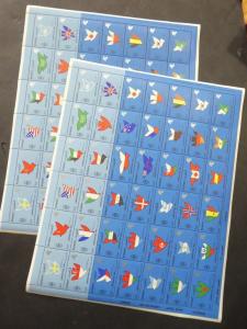 EDW1949SELL : KUWAIT 1991 Scott #1150 Birds. 9 Full Sheets. All VF MNH. Cat $450