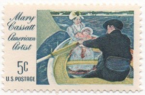 1966 Mary Cassatt Single 5c Postage Stamp, Sc# 1322, MNH, OG